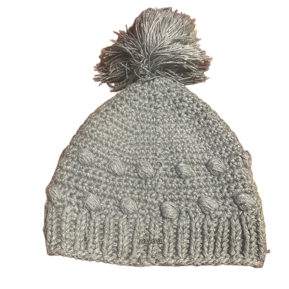 Prana light gray‎ winter hat women